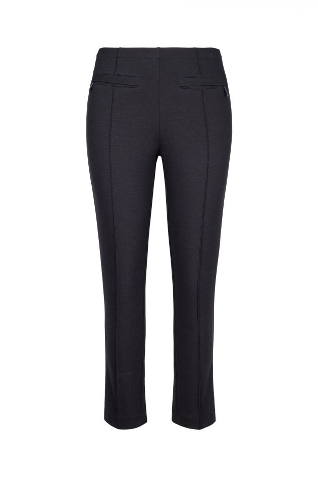 Pantalon 'pitillo' de algodon stretch negro