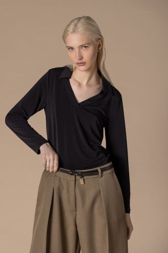 Jersey crepe top