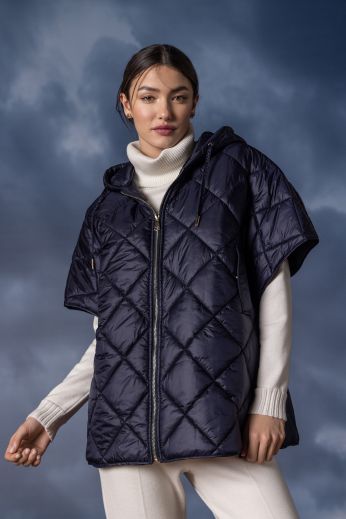 Quilted poncho