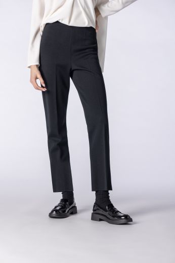 Slim-leg knit pants