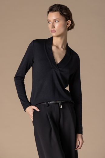 Viscose-blend pullover