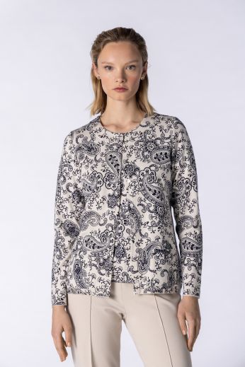 Paisley-print twinset