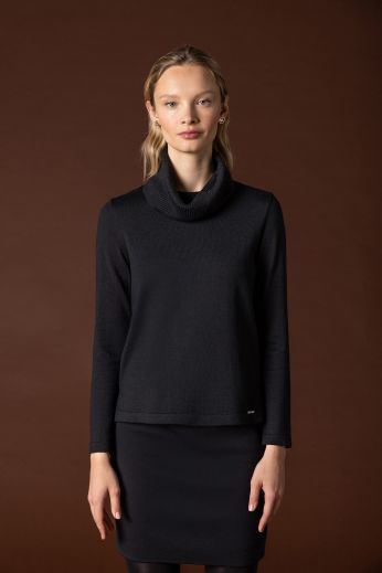 Knit turtleneck sweater