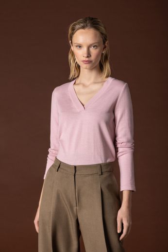 Wool-blend pullover