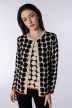 Polka-dot jacquard-knit twinset