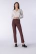 Slim-leg cotton-blend pants